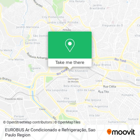 EUROBUS Ar Condicionado e Refrigeração map