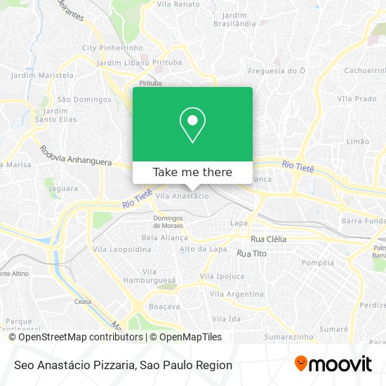 Seo Anastácio Pizzaria map