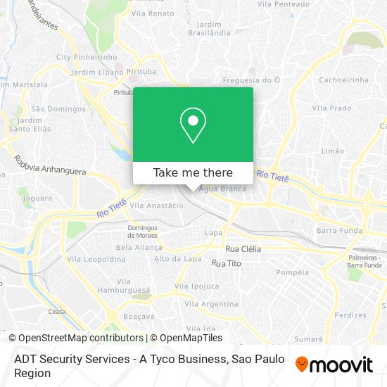 ADT Security Services - A Tyco Business map