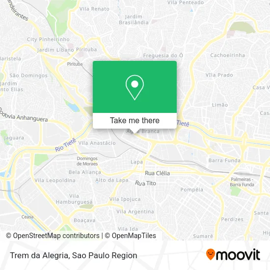 Trem da Alegria map