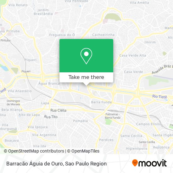 Barracão Águia de Ouro map