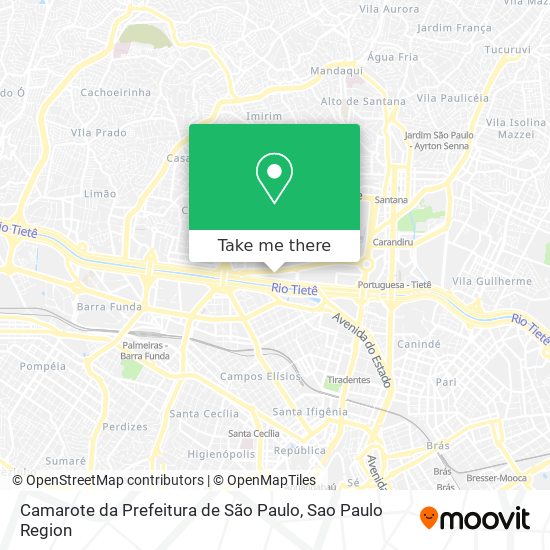 Mapa Camarote da Prefeitura de São Paulo