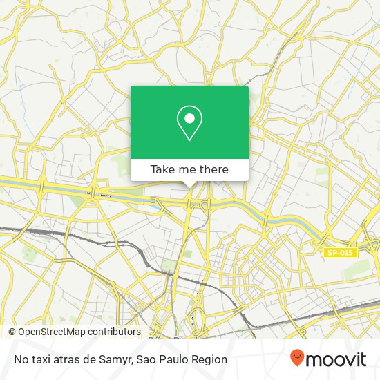Mapa No taxi atras de Samyr