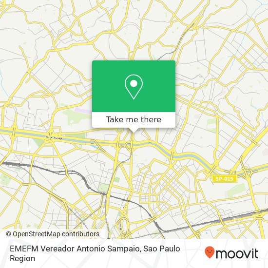 Mapa EMEFM Vereador Antonio Sampaio