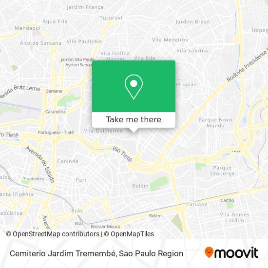 Cemiterio Jardim Tremembé map