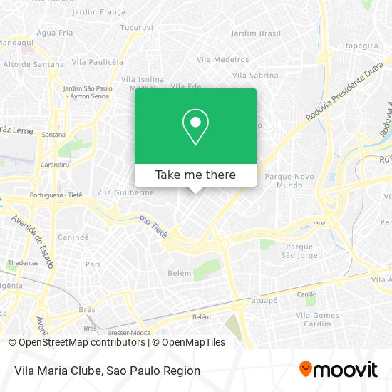 Vila Maria Clube map