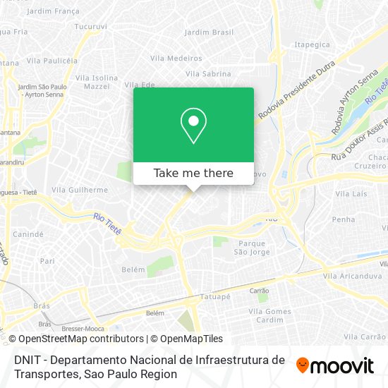 Mapa DNIT - Departamento Nacional de Infraestrutura de Transportes