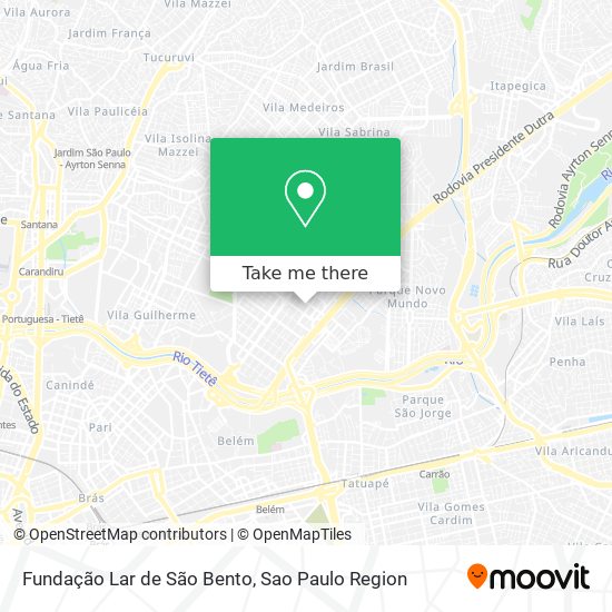 Fundação Lar de São Bento map