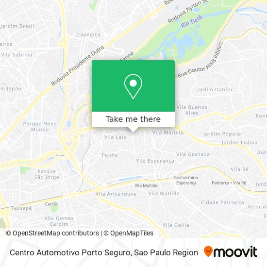 Centro Automotivo Porto Seguro map