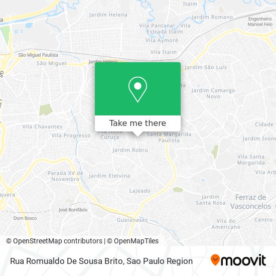 Mapa Rua Romualdo De Sousa Brito