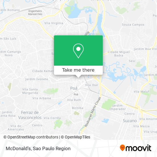 McDonald's map