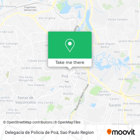 Delegacia de Policia de Poá map