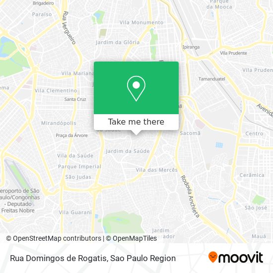 Mapa Rua Domingos de Rogatis