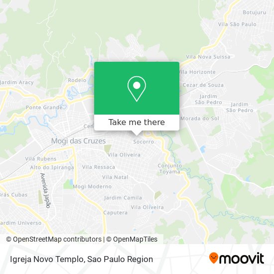 Mapa Igreja Novo Templo