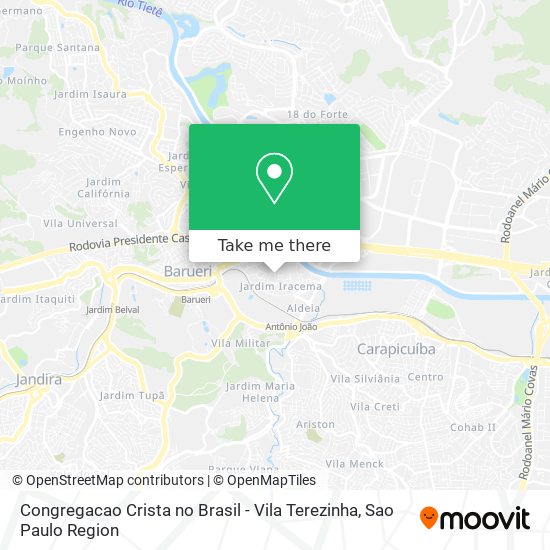 Congregacao Crista no Brasil - Vila Terezinha map