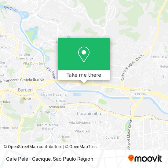 Cafe Pele - Cacique map