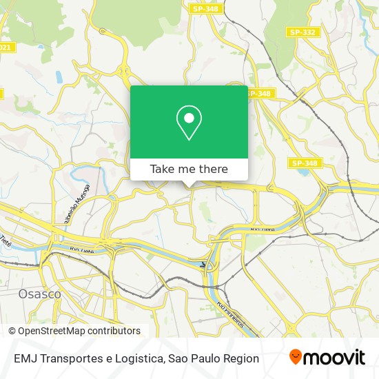 Mapa EMJ Transportes e Logistica