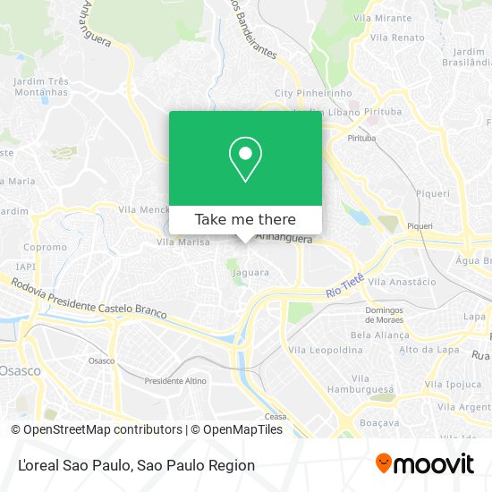 L'oreal Sao Paulo map