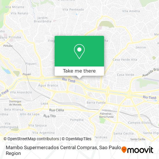 Mapa Mambo Supermercados Central Compras