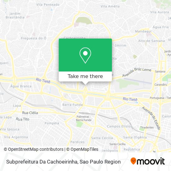 Subprefeitura Da Cachoeirinha map