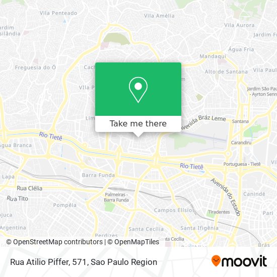 Mapa Rua Atilio Piffer, 571