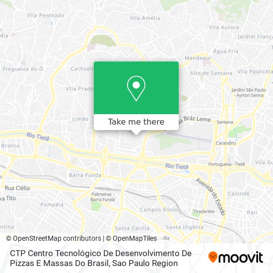 CTP Centro Tecnológico De Desenvolvimento De Pizzas E Massas Do Brasil map