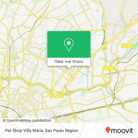 Mapa Pet Shop Villa Maria