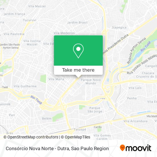 Consórcio Nova Norte - Dutra map