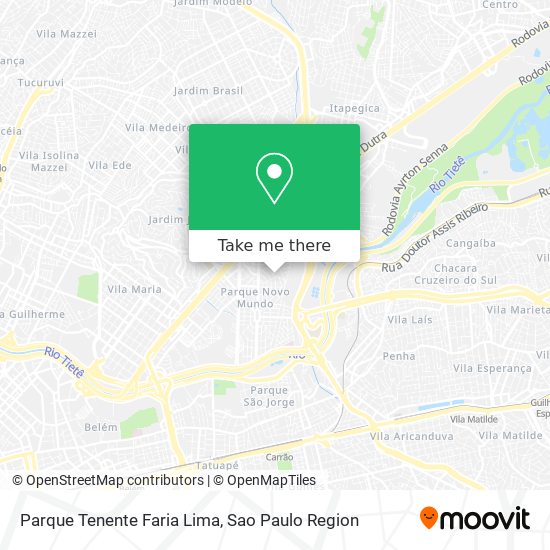 Parque Tenente Faria Lima map