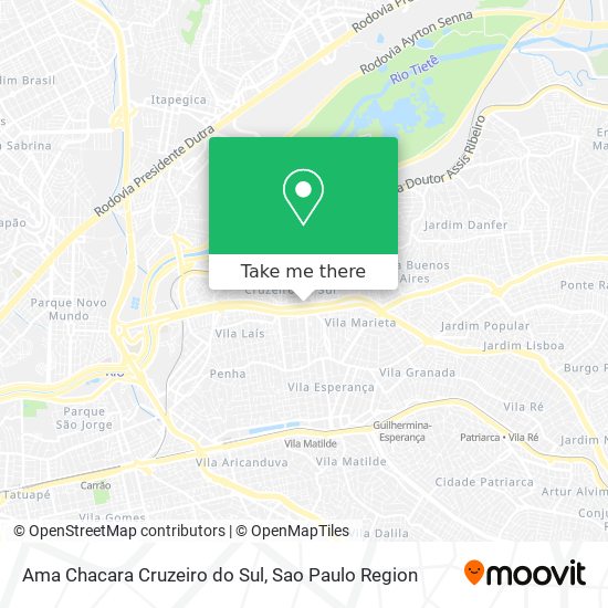 Ama Chacara Cruzeiro do Sul map