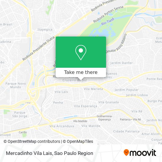 Mercadinho Vila Lais map