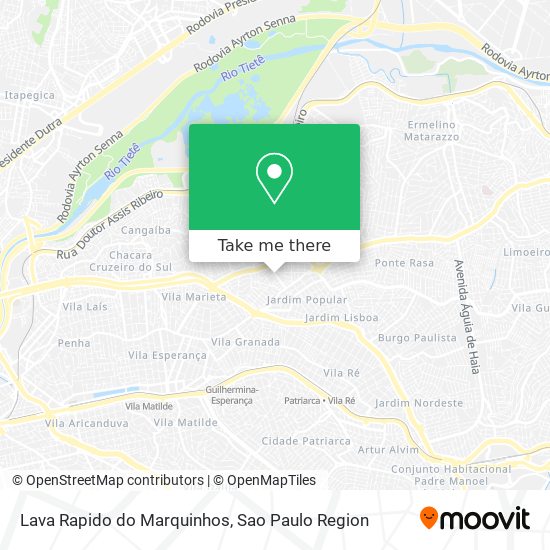 Mapa Lava Rapido do Marquinhos