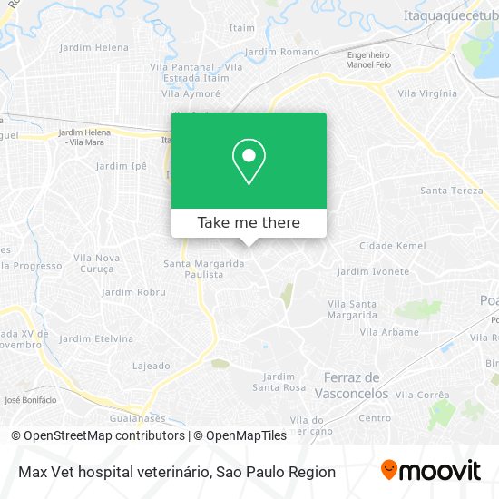 Max Vet hospital veterinário map