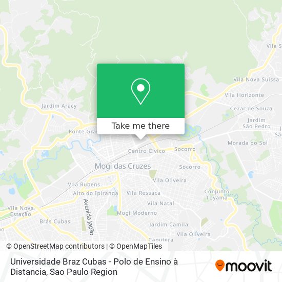 Universidade Braz Cubas - Polo de Ensino à Distancia map