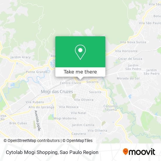 Mapa Cytolab Mogi Shopping