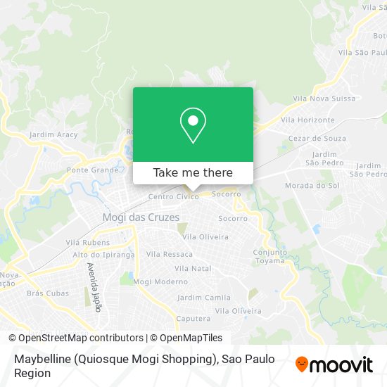 Maybelline (Quiosque Mogi Shopping) map