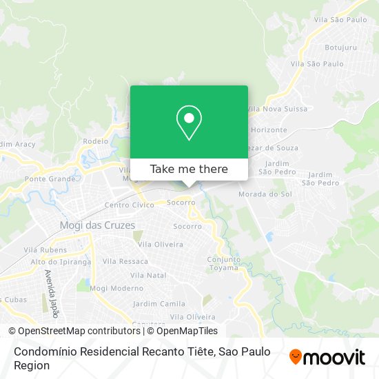 Condomínio Residencial Recanto Tiête map