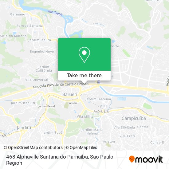 468 Alphaville Santana do Parnaíba map