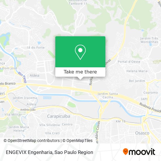 Mapa ENGEVIX Engenharia