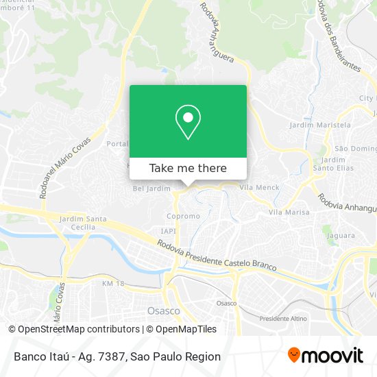 Banco Itaú - Ag. 7387 map