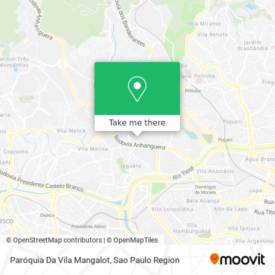 Mapa Paróquia Da Vila Mangalot