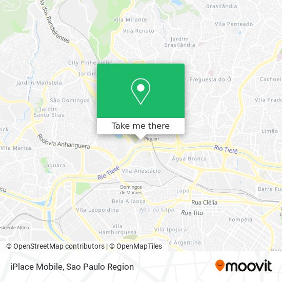 iPlace Mobile map