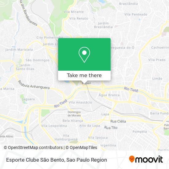 Esporte Clube São Bento map