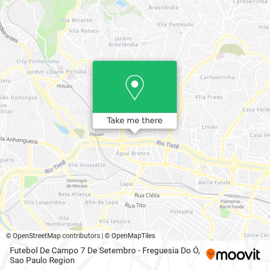 Mapa Futebol De Campo 7 De Setembro - Freguesia Do Ó