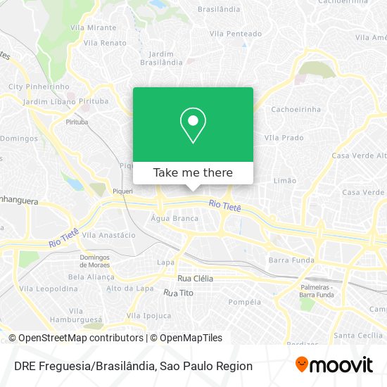 DRE Freguesia/Brasilândia map