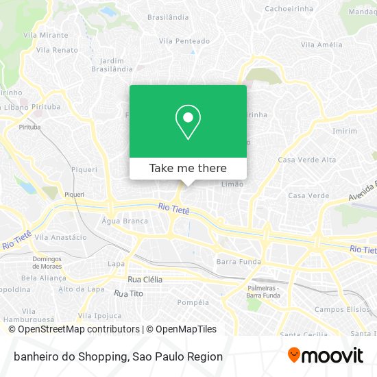 banheiro  do Shopping map