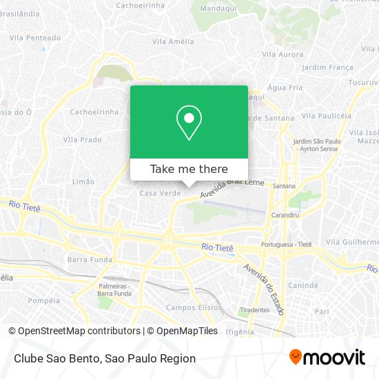 Clube Sao Bento map