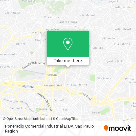 Poneradio Comercial Industrial LTDA map