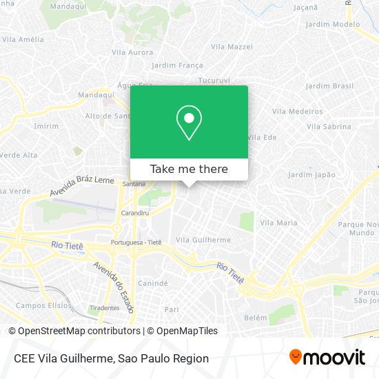 CEE Vila Guilherme map