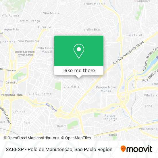 SABESP - Pólo de Manutenção map
